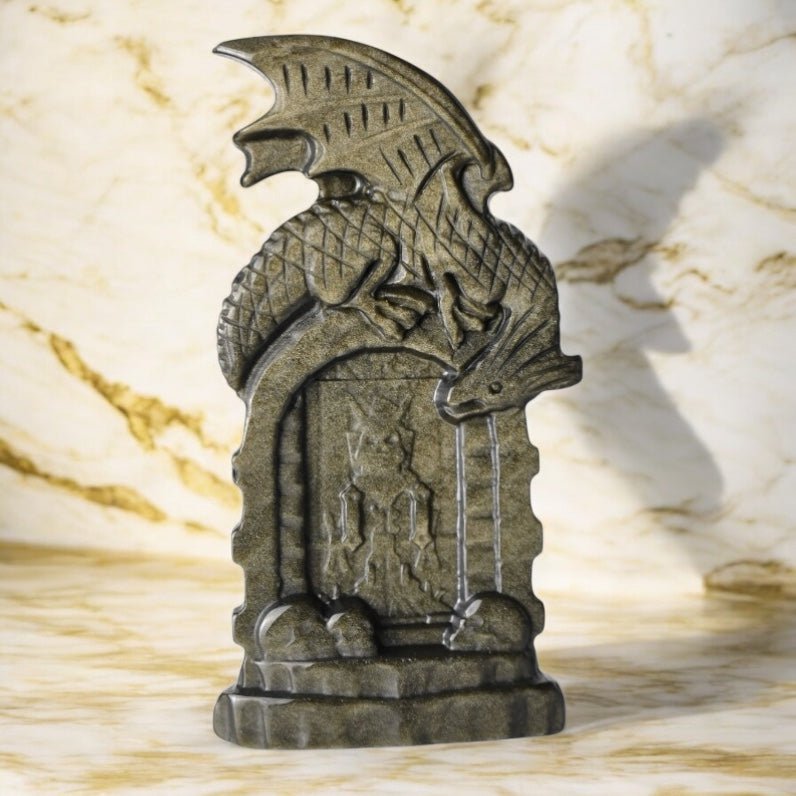 Gold Obsidian „Drachenportal“ - CrystalScents