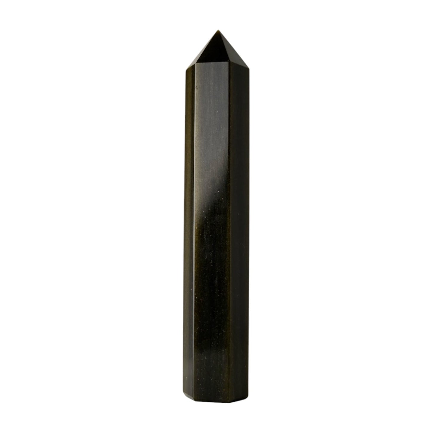 Gold Obsidian Obelisk - CrystalScents