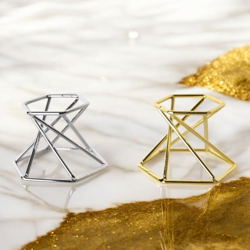 Goldener Kugelständer 2 in 1 - CrystalScents