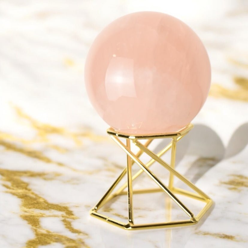 Goldener Kugelständer 2 in 1 - CrystalScents