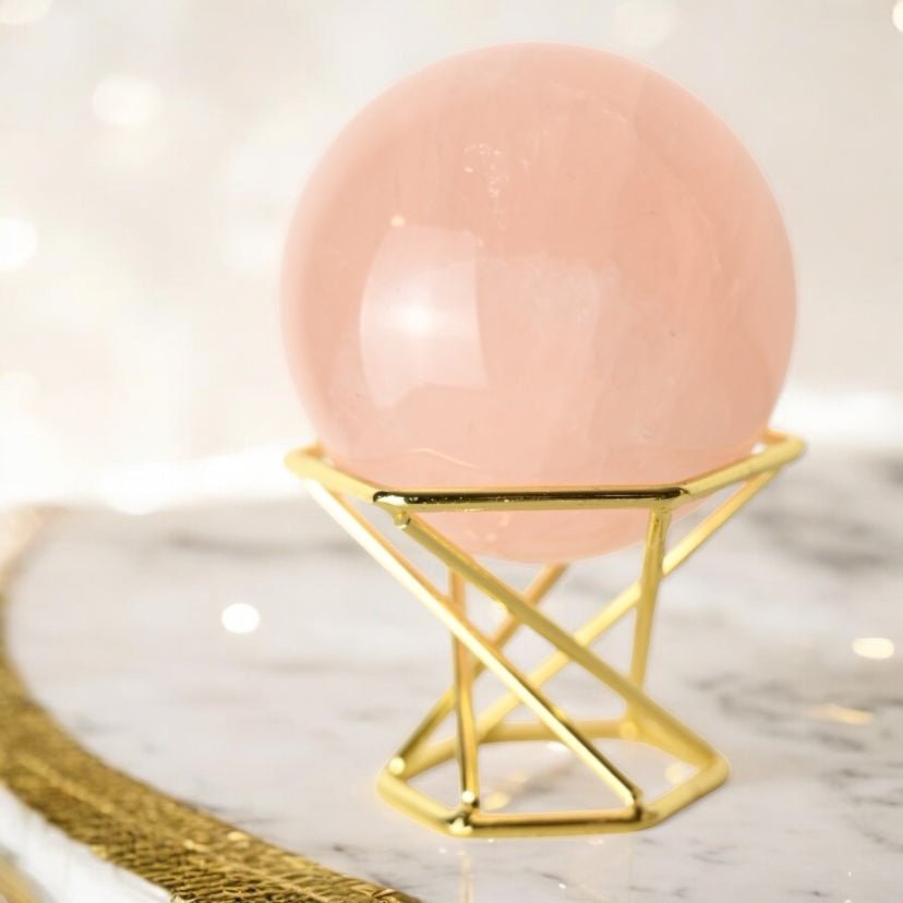 Goldener Kugelständer 2 in 1 - CrystalScents