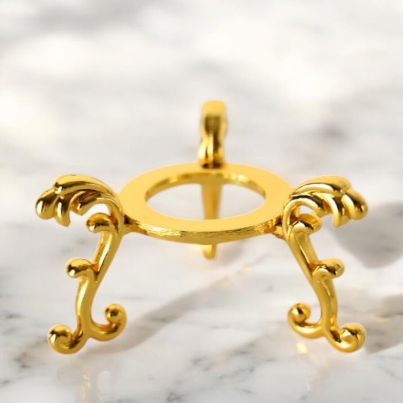 Goldener Kugelständer - CrystalScents