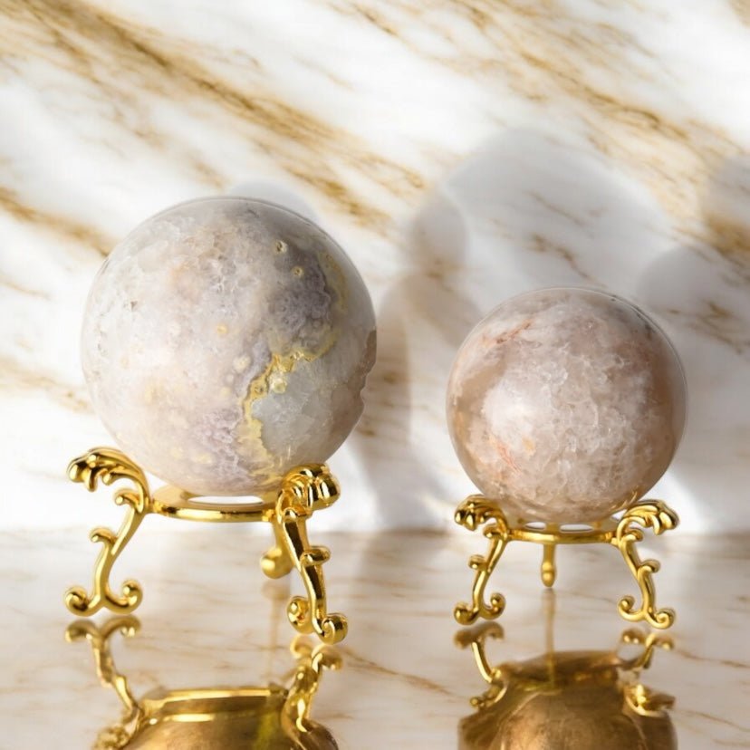 Goldener Kugelständer - CrystalScents