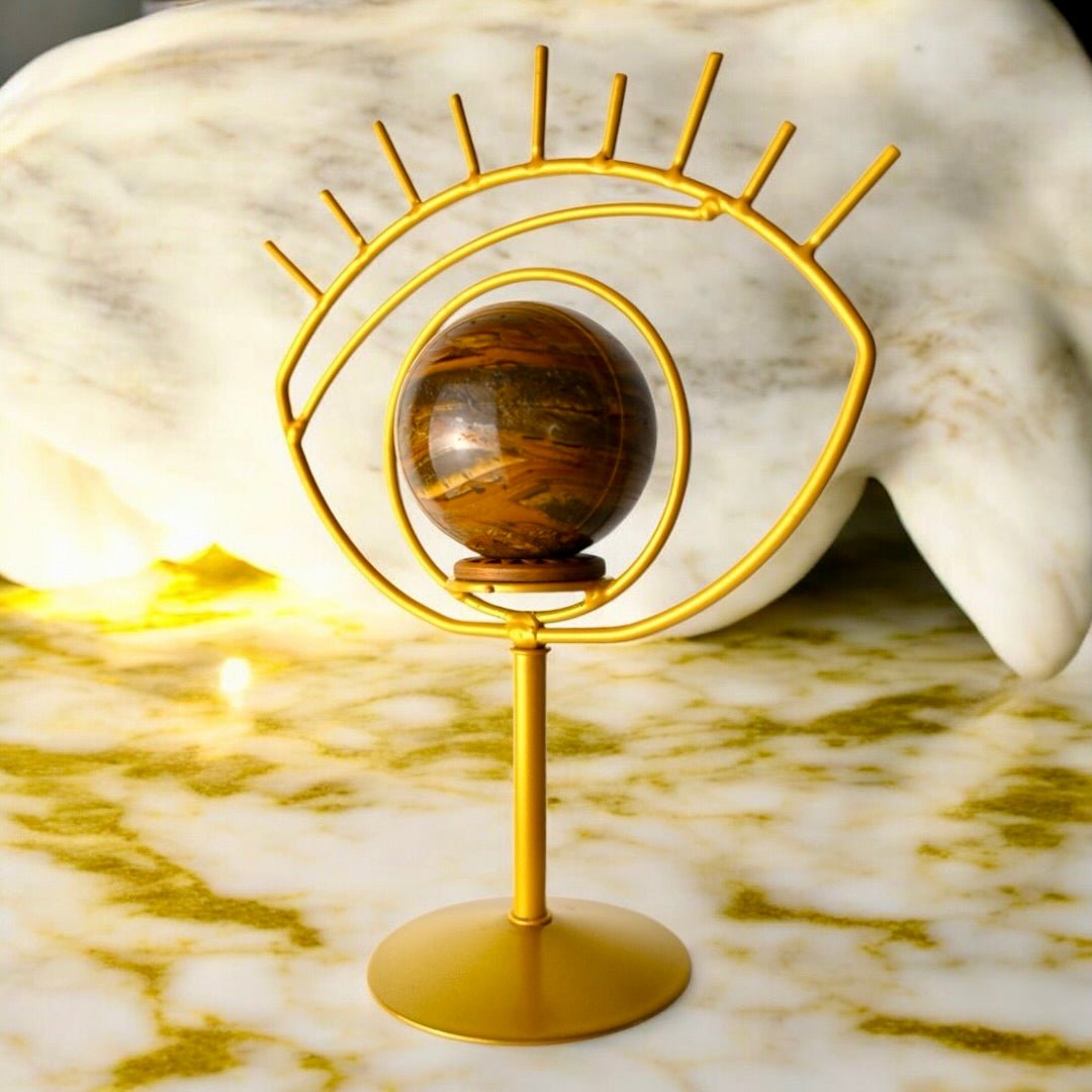 Goldener Kugelständer Auge - CrystalScents