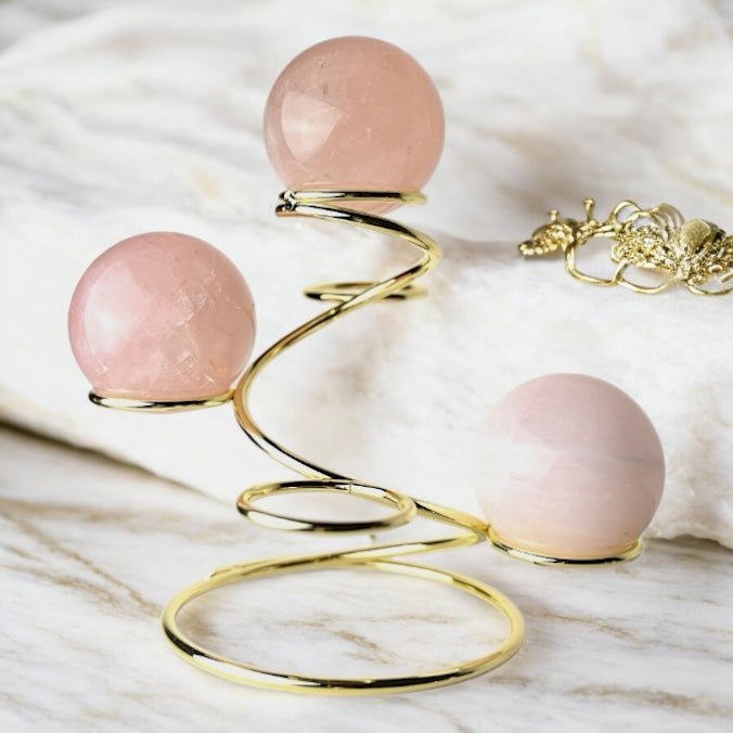 Goldener Kugelständer für bis zu 5 Kugeln - CrystalScents