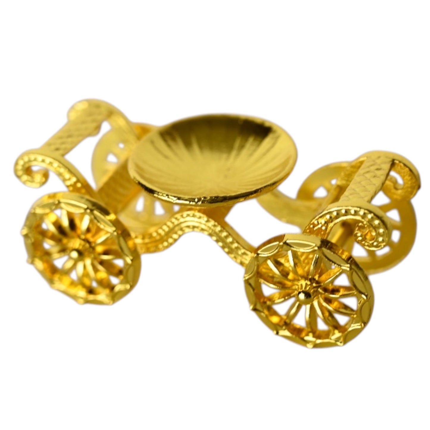 Goldener Kugelständer „Kürbiskutsche“ - CrystalScents