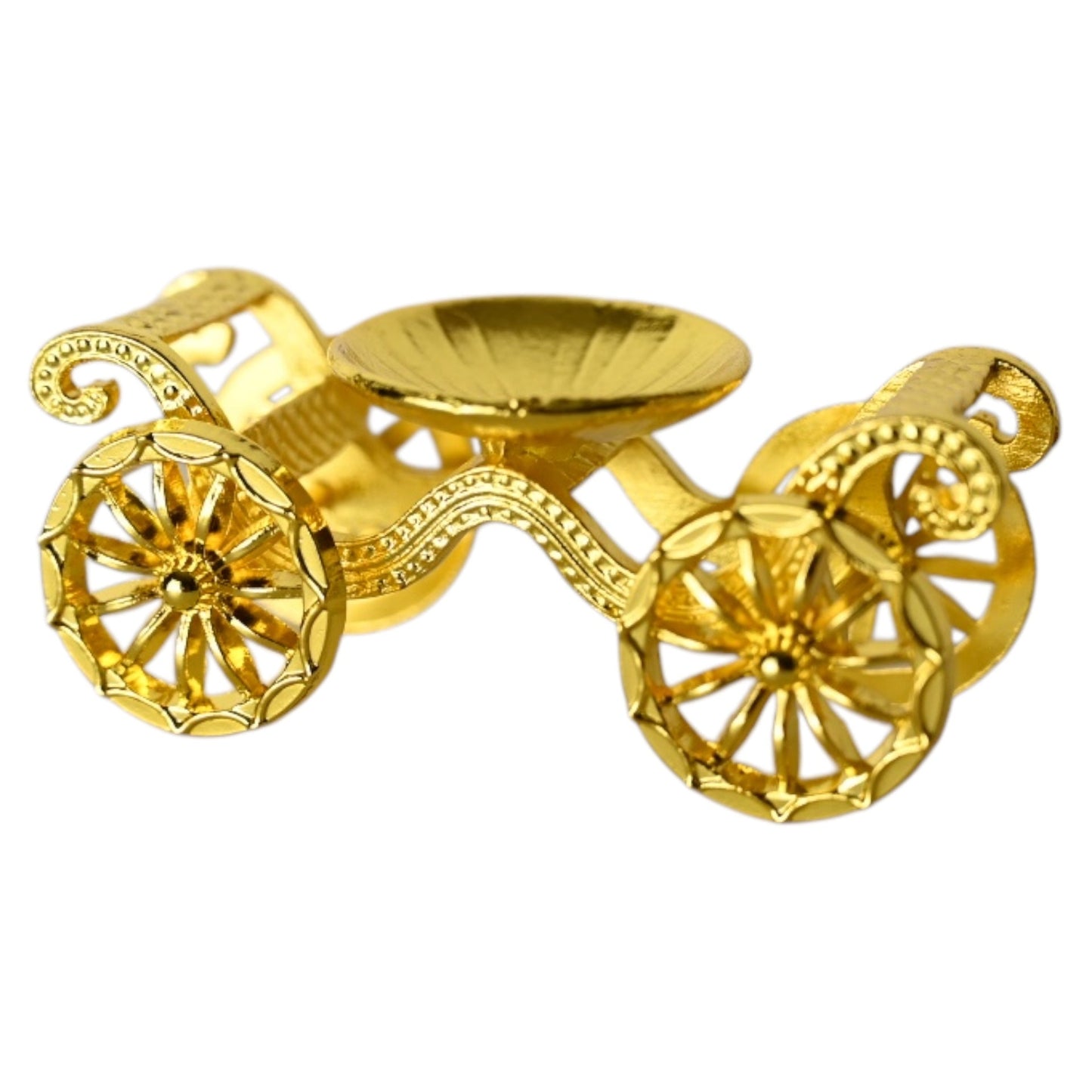 Goldener Kugelständer „Kürbiskutsche“ - CrystalScents