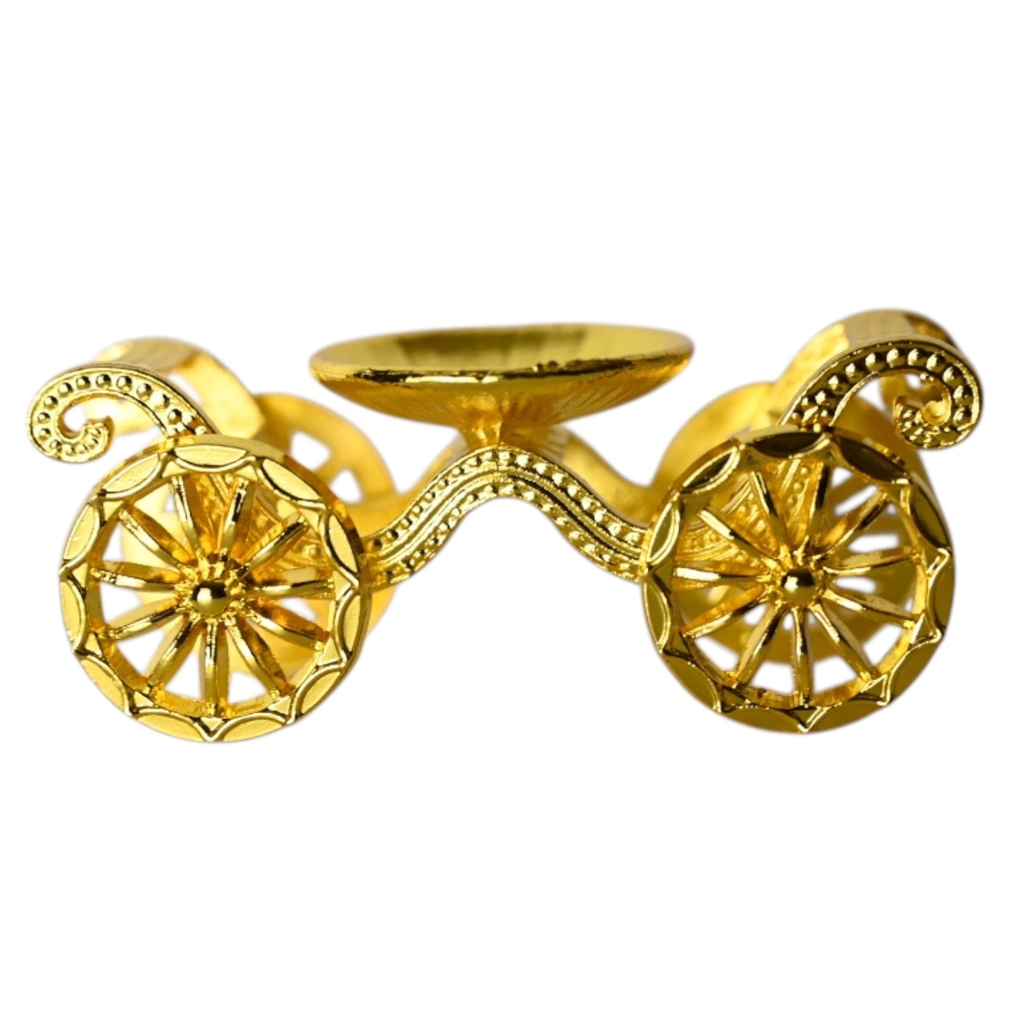 Goldener Kugelständer „Kürbiskutsche“ - CrystalScents
