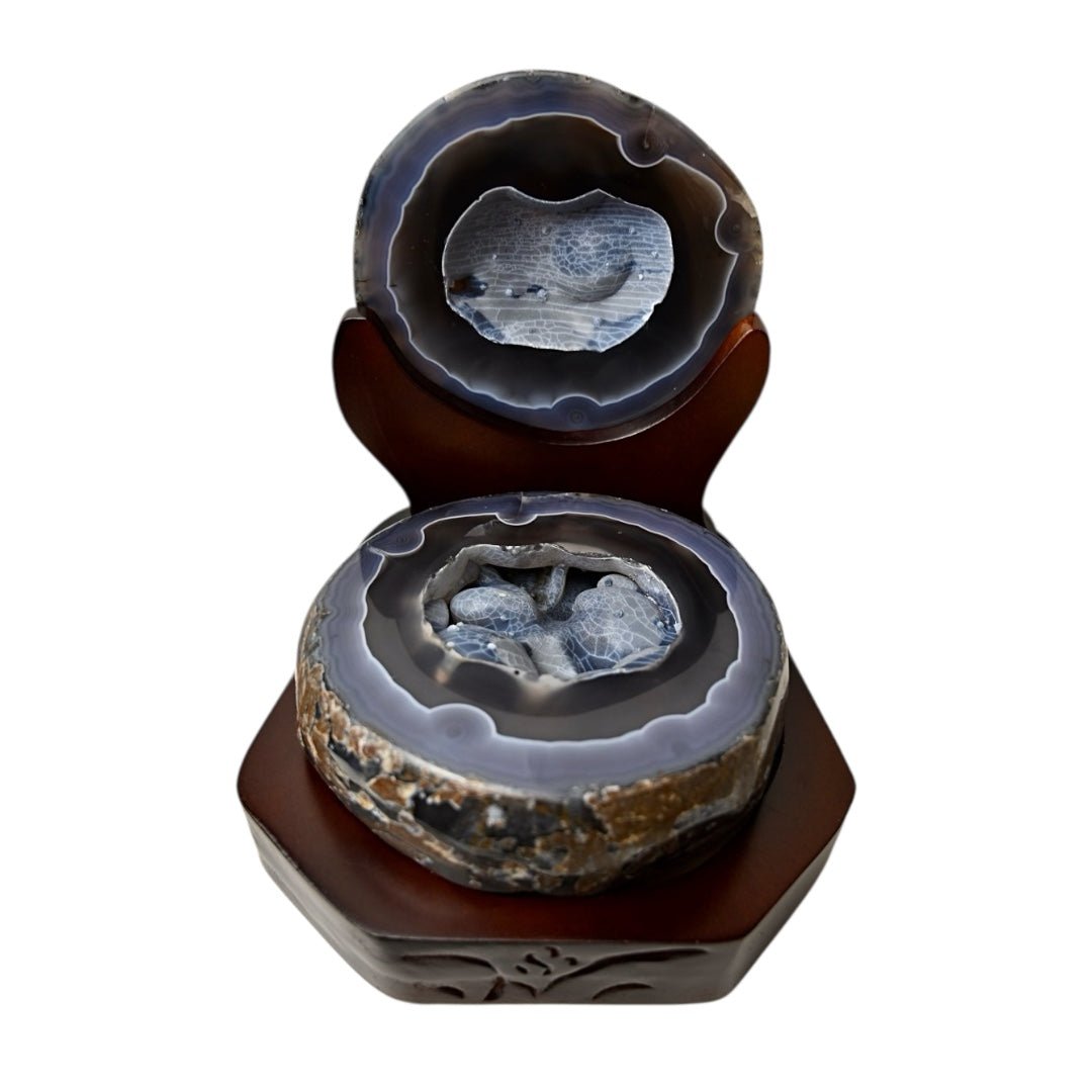 Große Achat - Truhe mit Ständer - CrystalScents