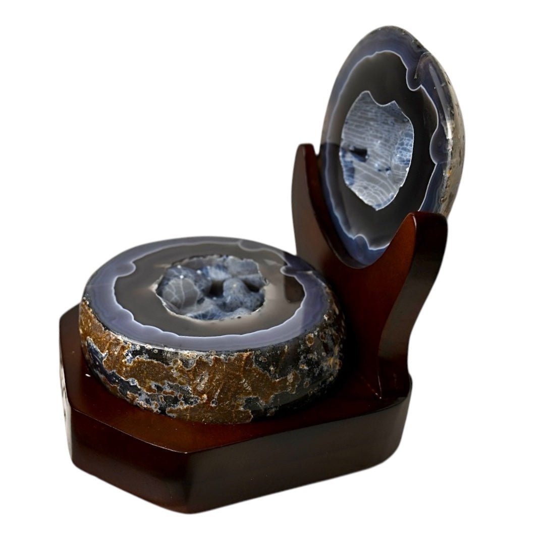 Große Achat - Truhe mit Ständer - CrystalScents