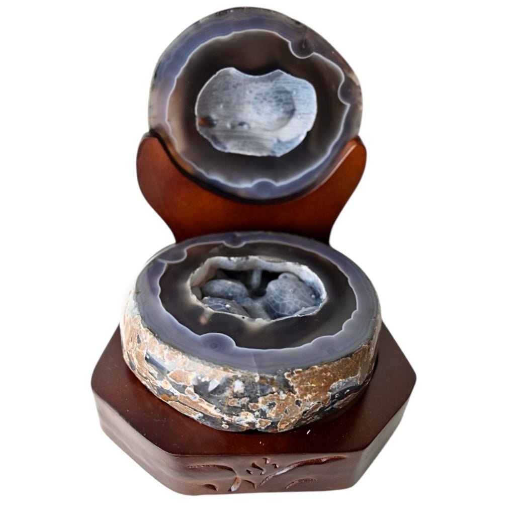 Große Achat - Truhe mit Ständer - CrystalScents