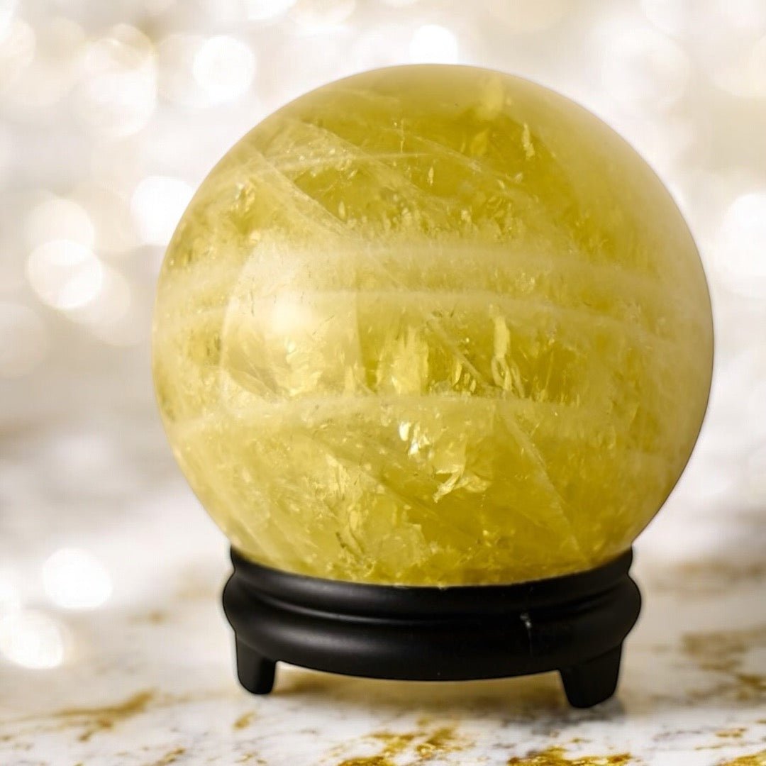 Große Citrin Kugel - CrystalScents