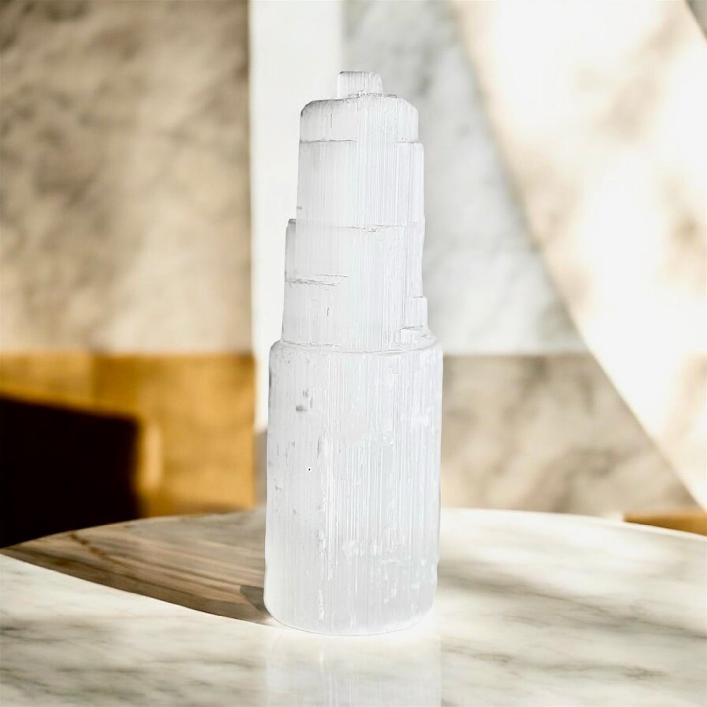 Großer Selenit Turm - CrystalScents
