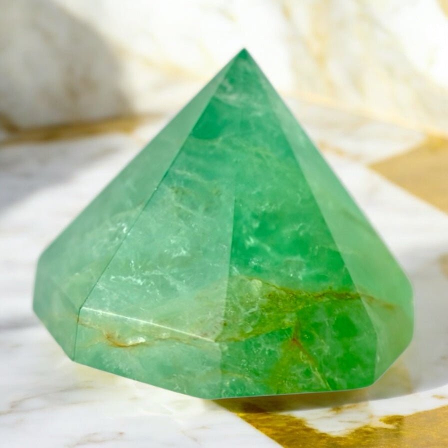 Grüner Fluorit „Diamant“ - CrystalScents