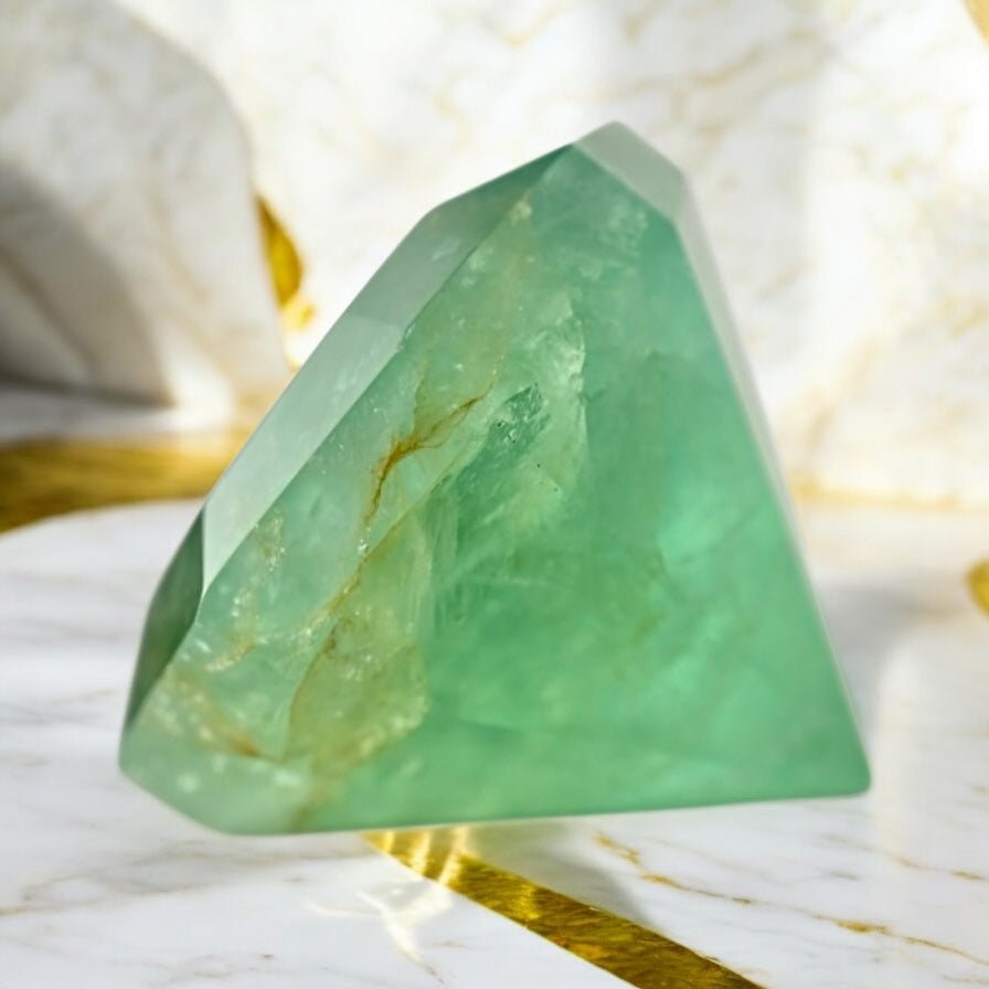 Grüner Fluorit „Diamant“ - CrystalScents