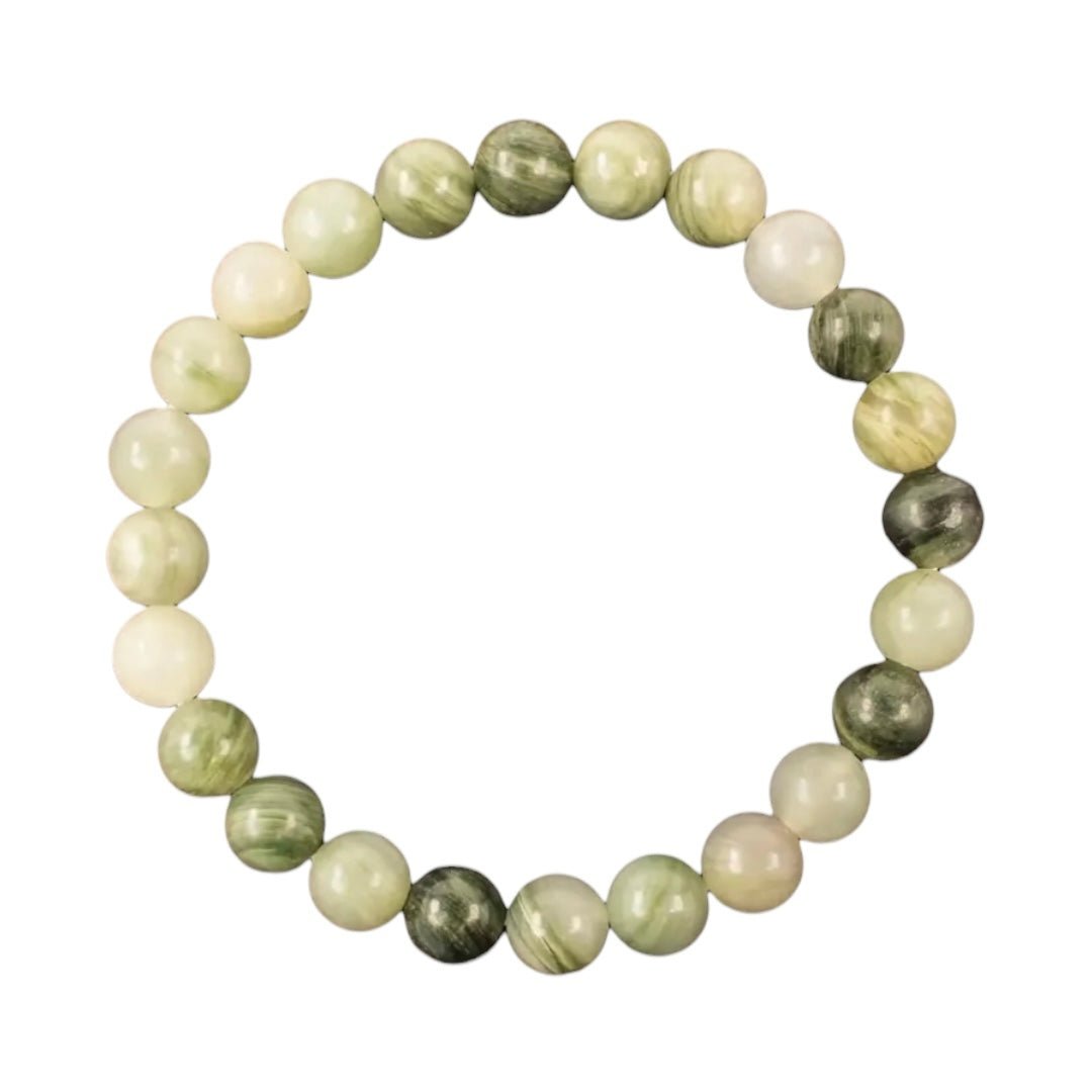 Grüner Jaspis Kugelarmband - CrystalScents