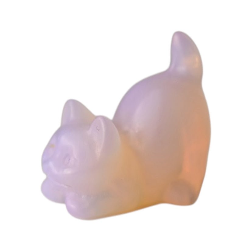 Katze aus rosa Opalit - CrystalScents