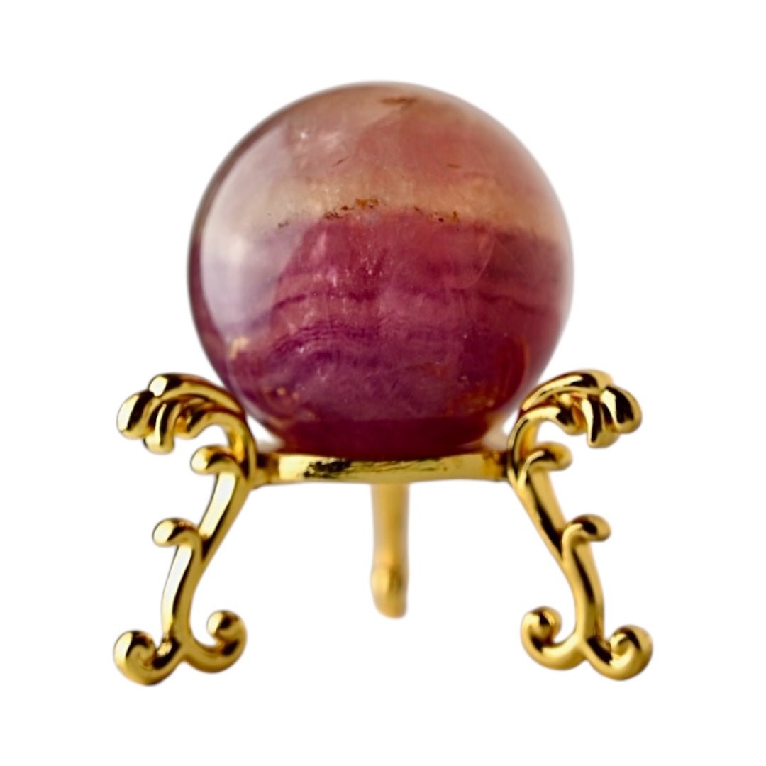 Lila Fluorit Kugel - CrystalScents