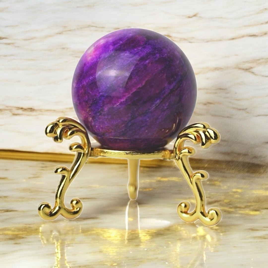 Lila Mondstein Kugel - CrystalScents