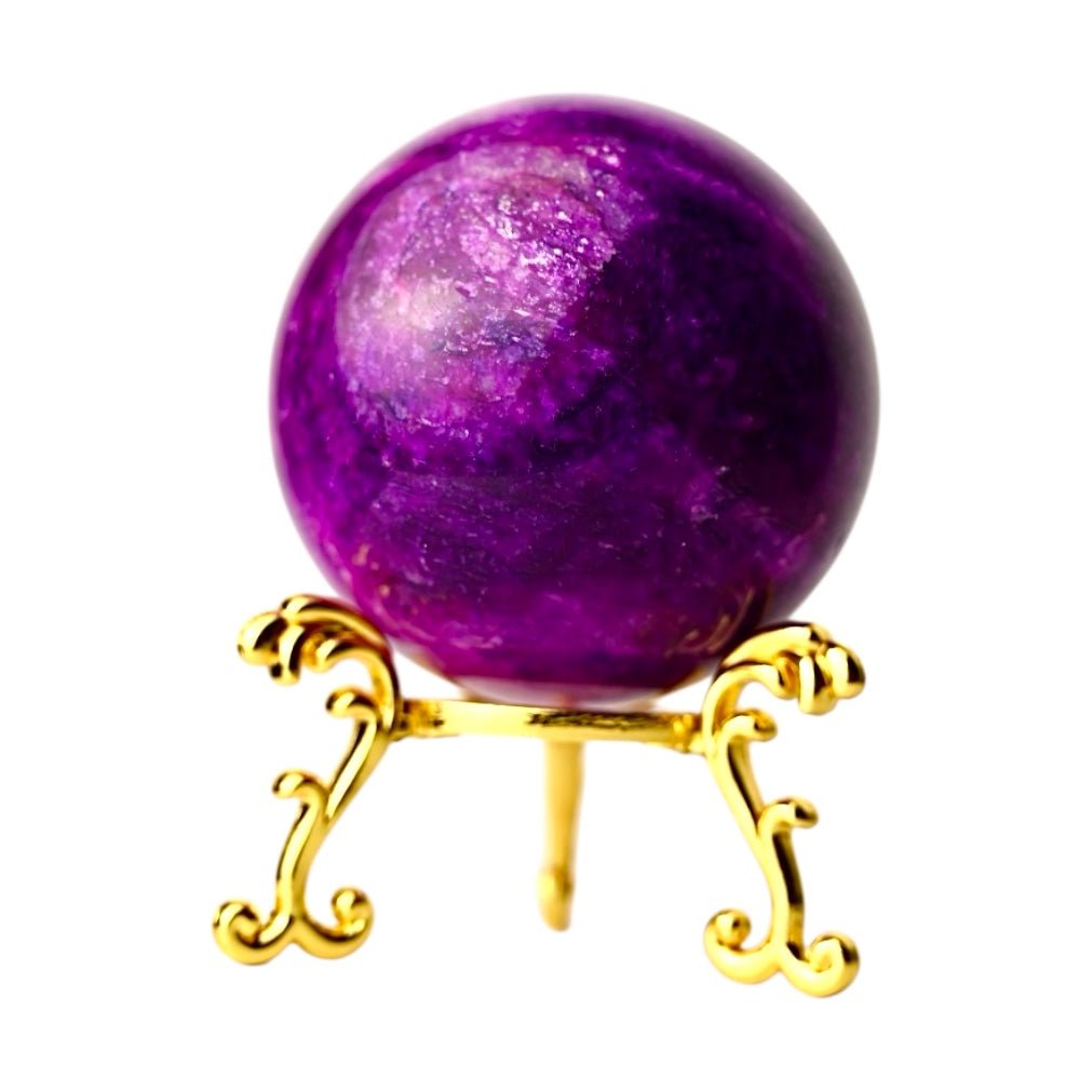 Lila Mondstein Kugel - CrystalScents