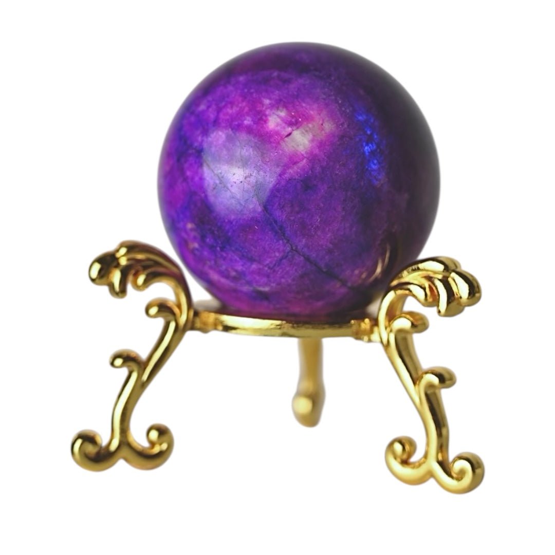 Lila Mondstein Kugel - CrystalScents