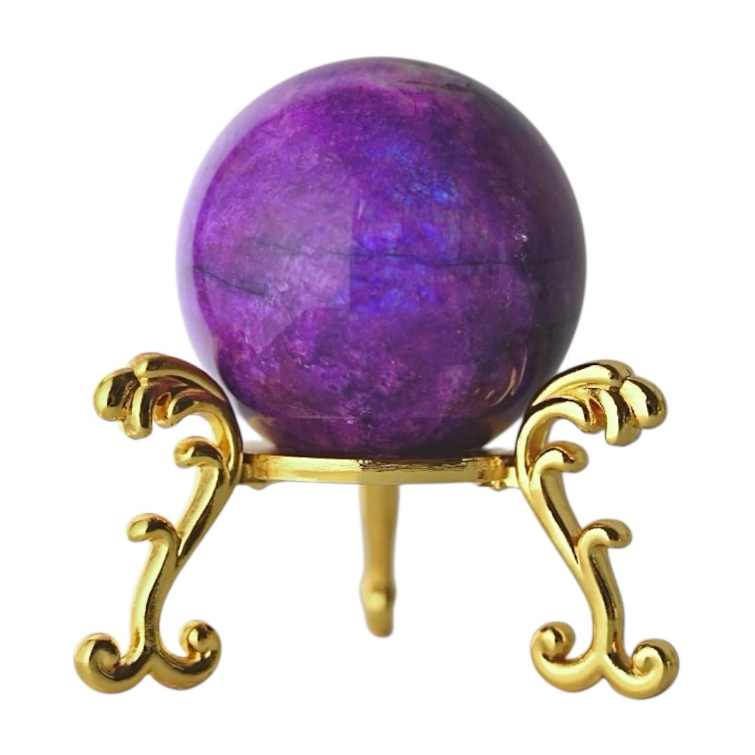 Lila Mondstein Kugel - CrystalScents