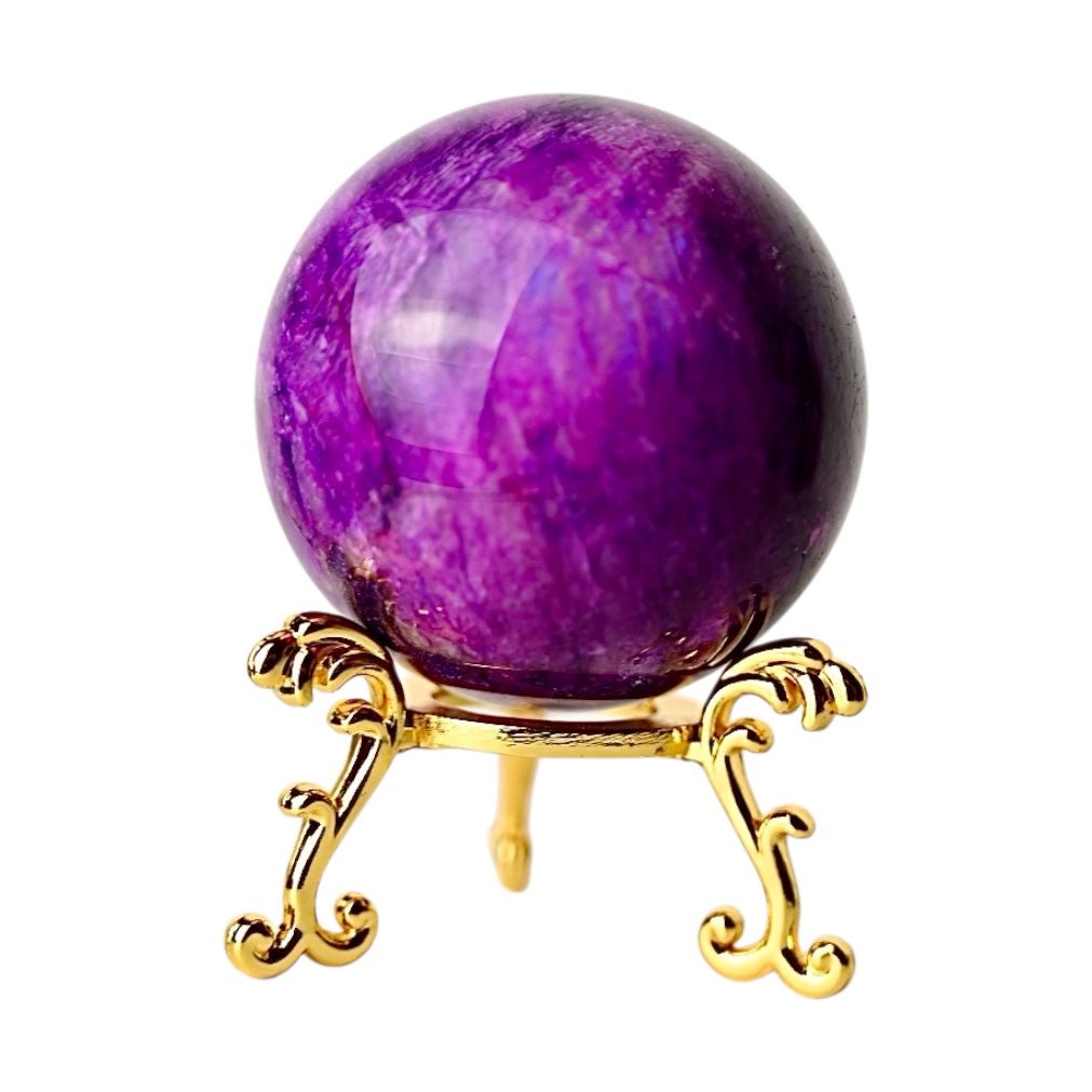 Lila Mondstein Kugel - CrystalScents
