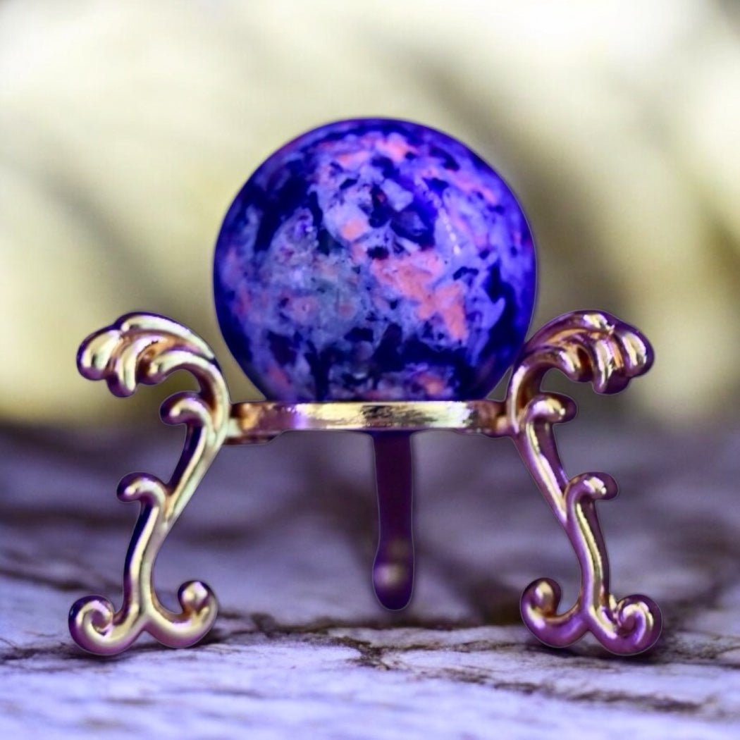 Mini Flammenstein Kugel - CrystalScents