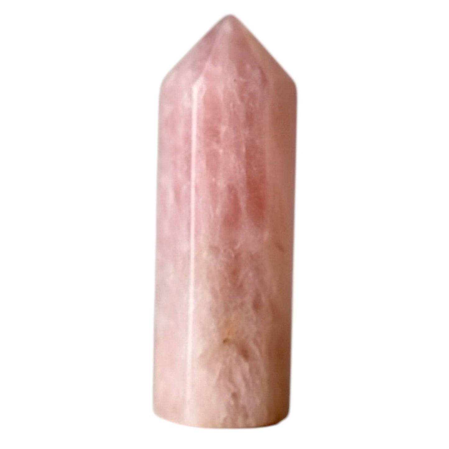 Mini Rosenquarz Obelisk - CrystalScents