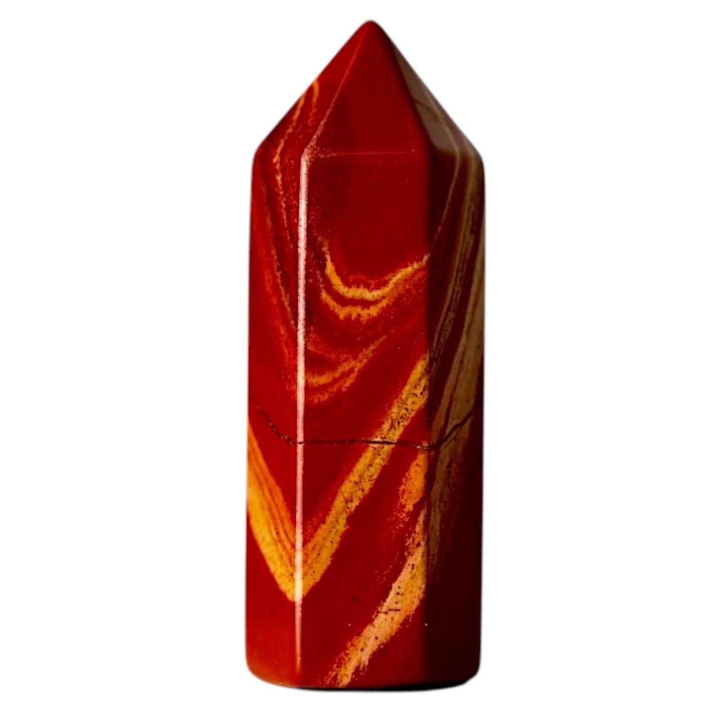 Mini Rot Jaspis Obelisk - CrystalScents