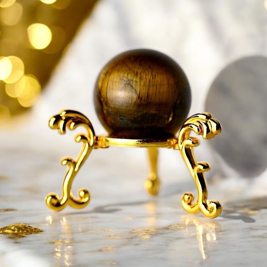 Mini Tigerauge Kugel - CrystalScents