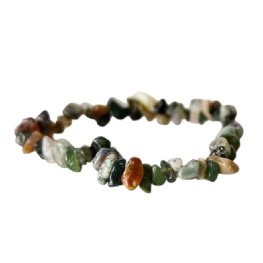 Moosachat Splitterarmband - CrystalScents