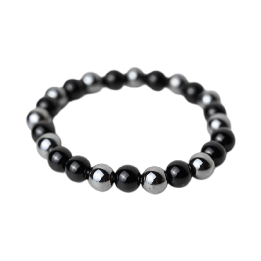 Obsidian Hämatit Armband - CrystalScents