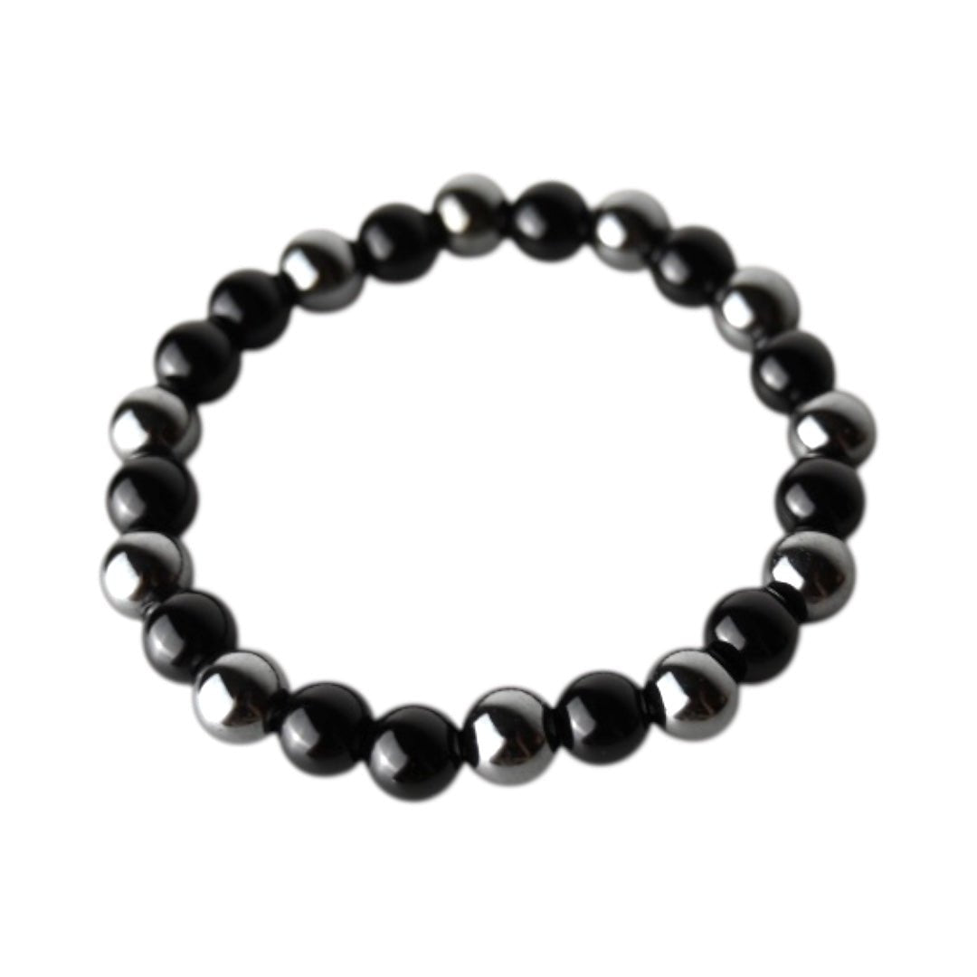 Obsidian Hämatit Armband - CrystalScents