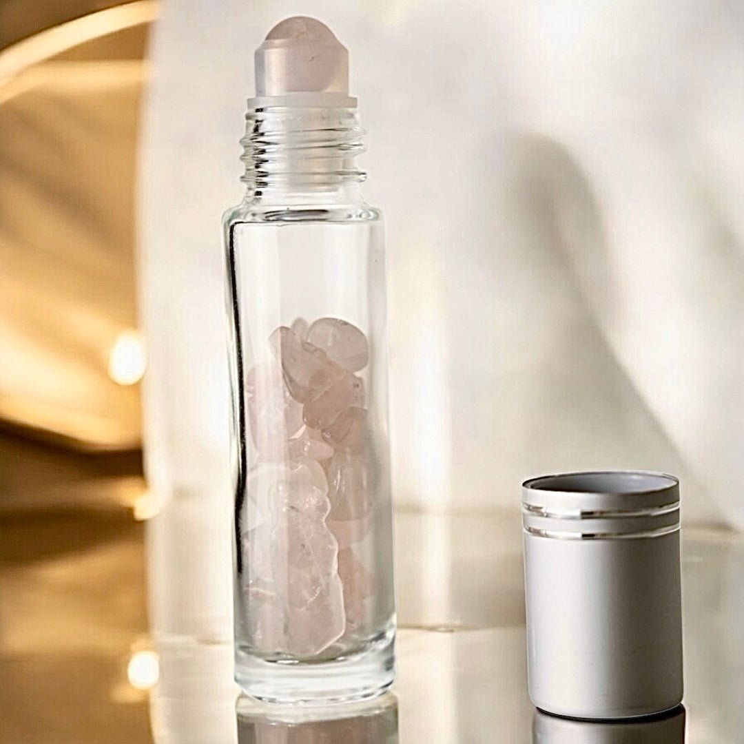 Ölroller Rosenquarz - CrystalScents