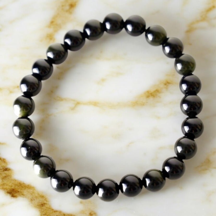 Regenbogen Obsidian Armband - CrystalScents
