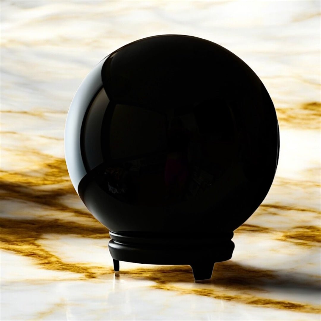 Riesige Obsidian Kugel - CrystalScents