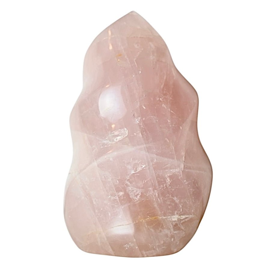 Riesige Rosenquarz - Flamme - CrystalScents