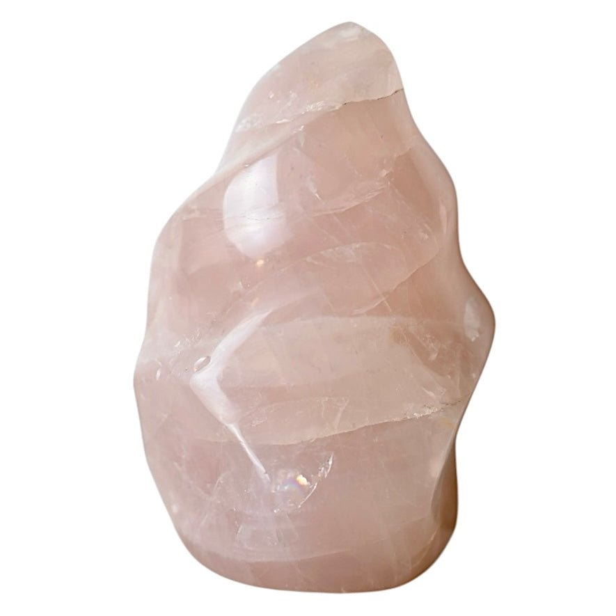 Riesige Rosenquarz - Flamme - CrystalScents