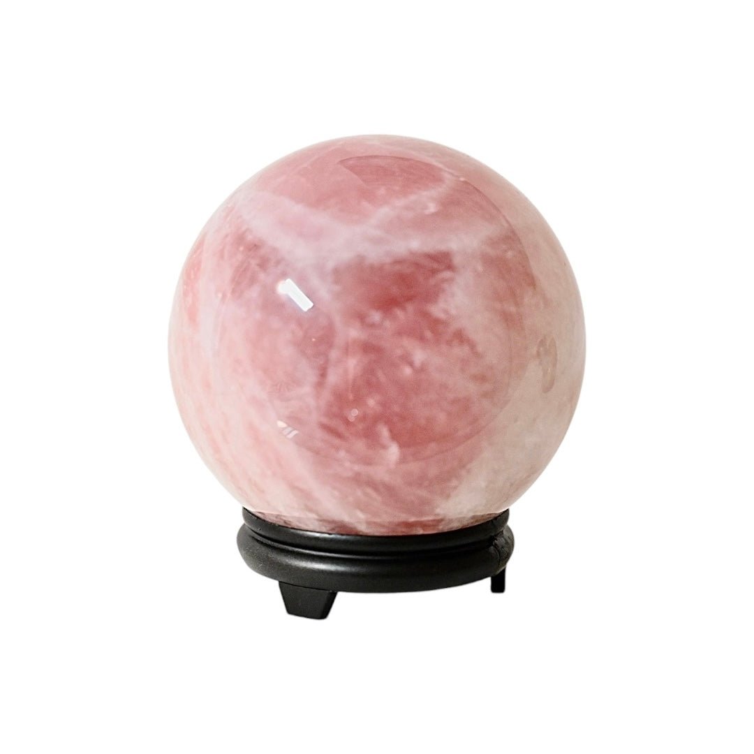 Riesige Rosenquarz Kugel - CrystalScents