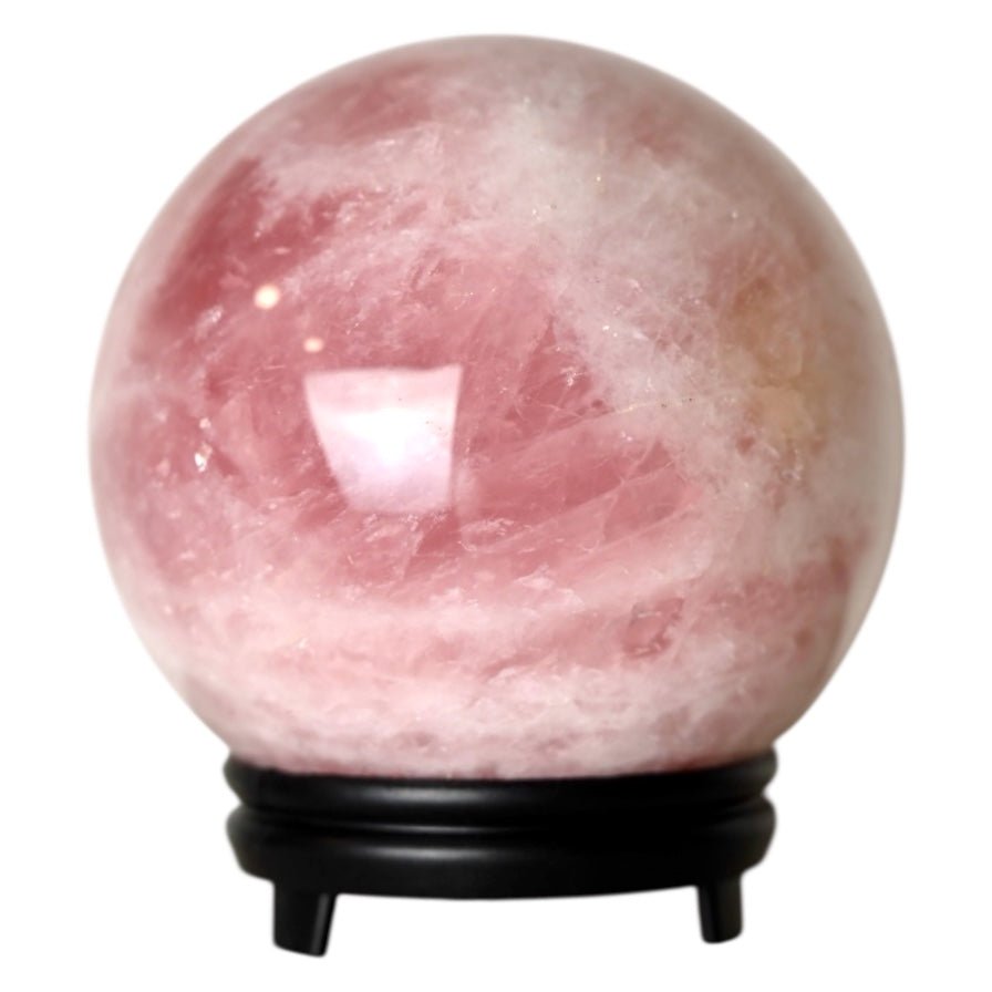 Riesige Rosenquarz Kugel - CrystalScents
