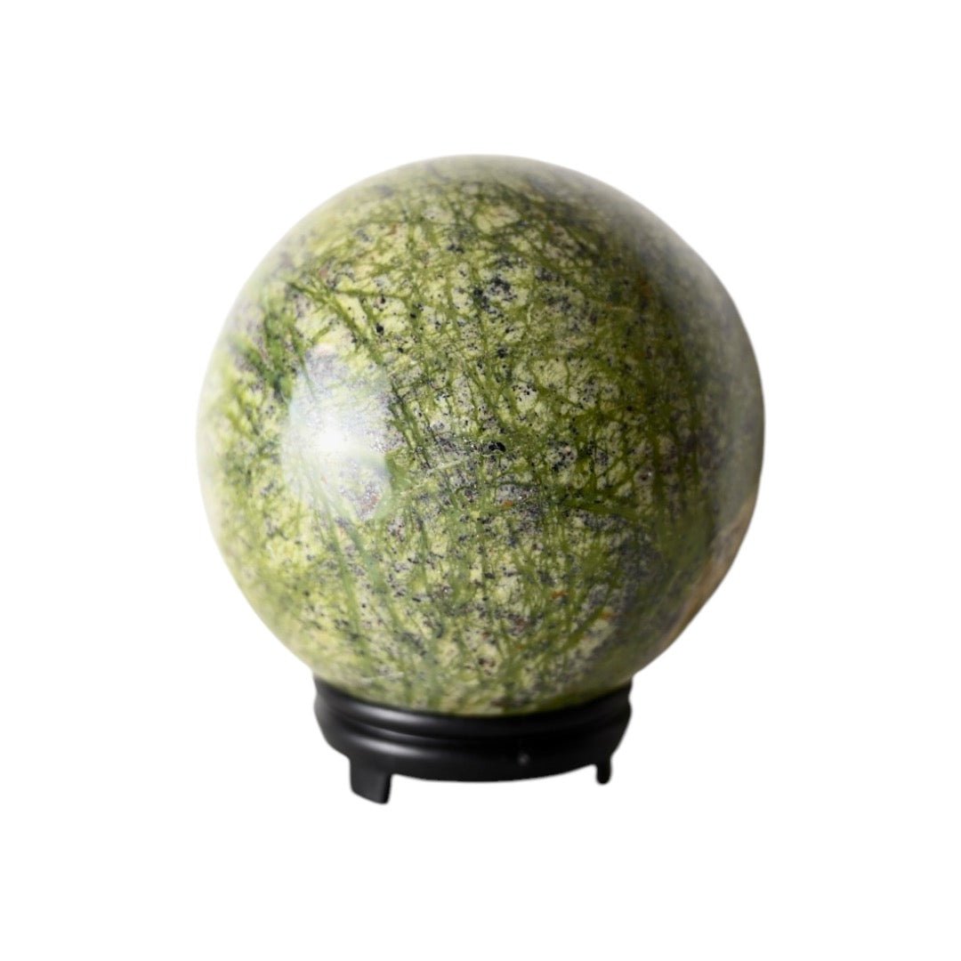 Riesige Serpentin - Jade Kugel - CrystalScents