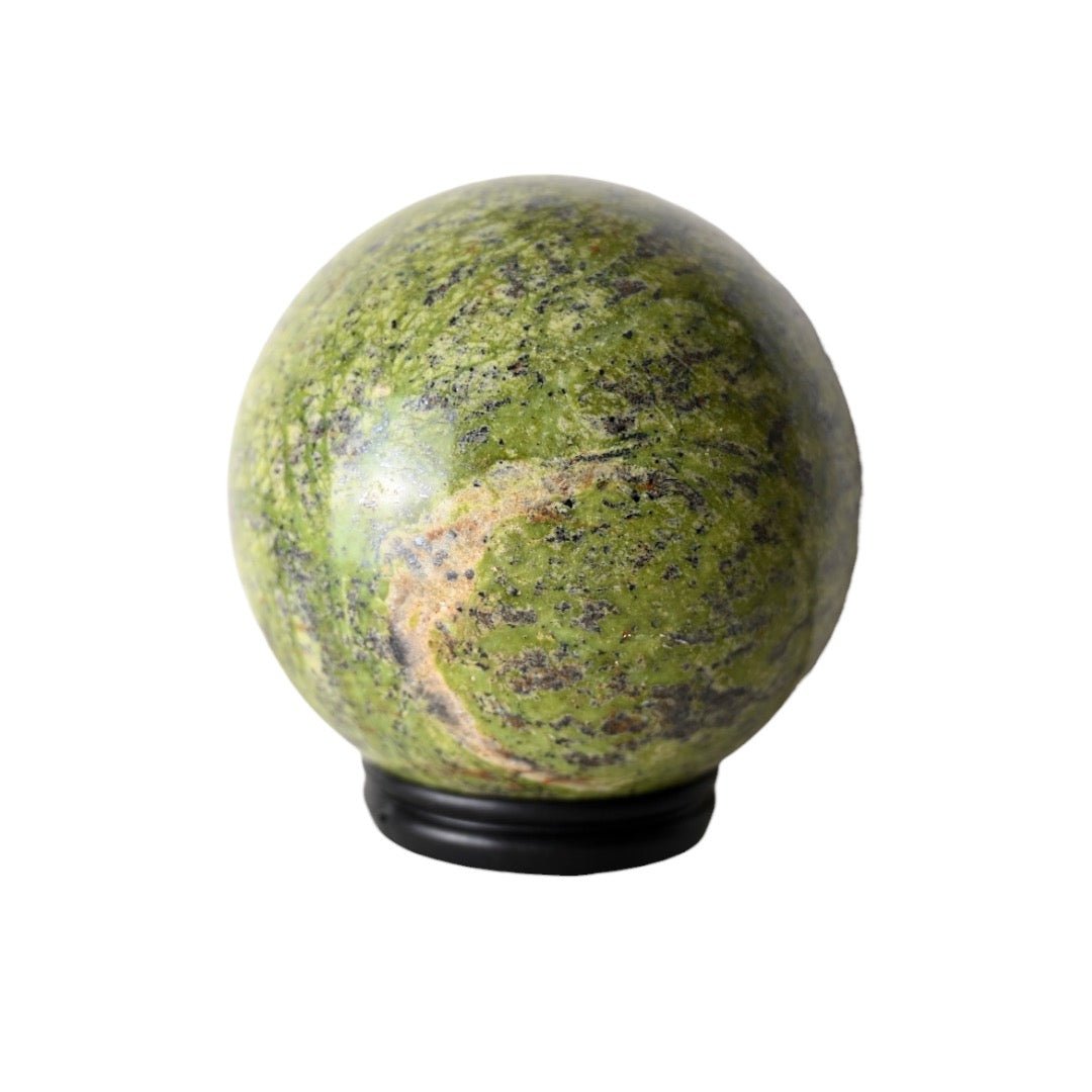 Riesige Serpentin - Jade Kugel - CrystalScents