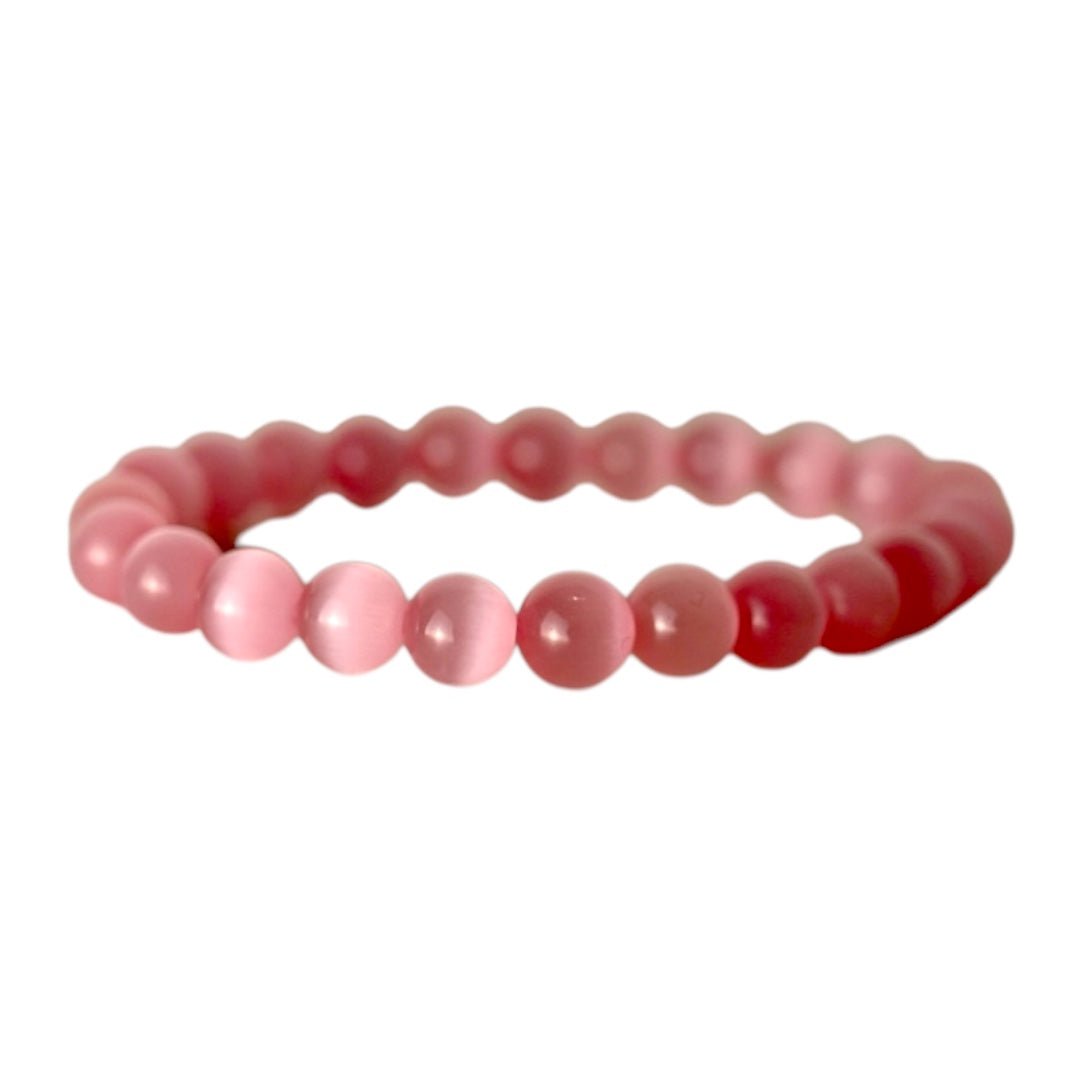 Rosa Katzenauge Kugelarmband - CrystalScents