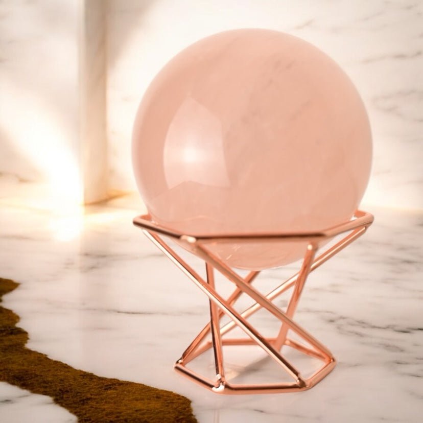 Roségoldener Kugelständer 2 in 1 - CrystalScents