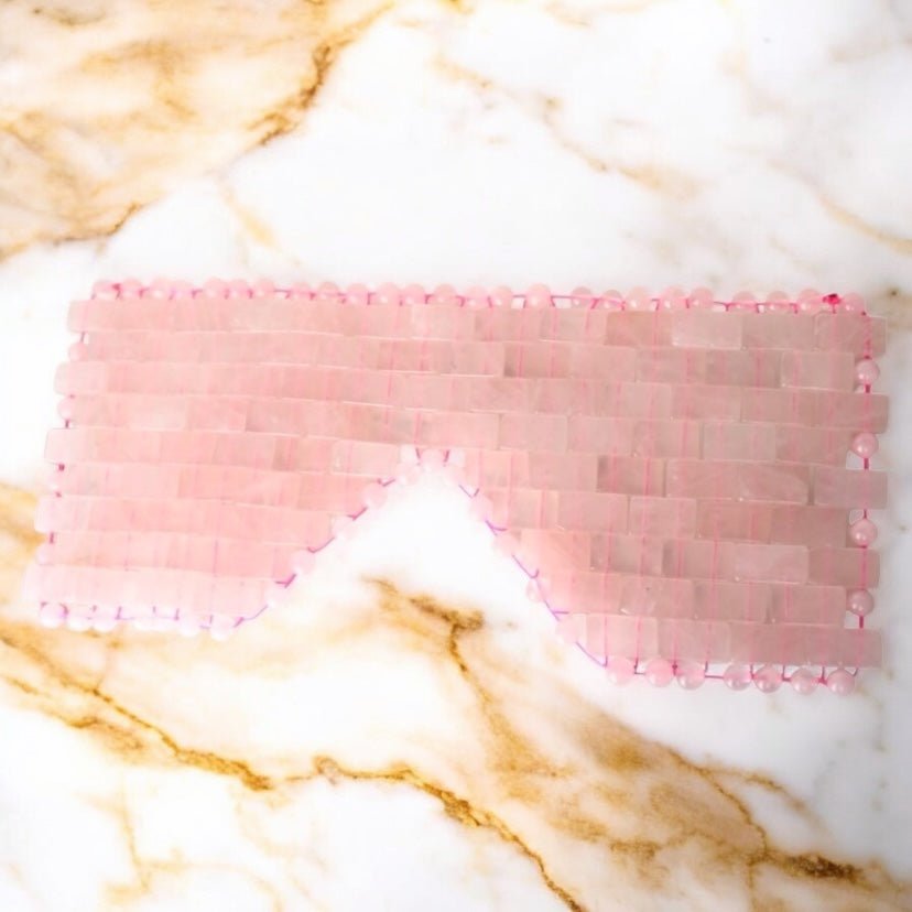Rosenquarz Gesichts - Maske - CrystalScents
