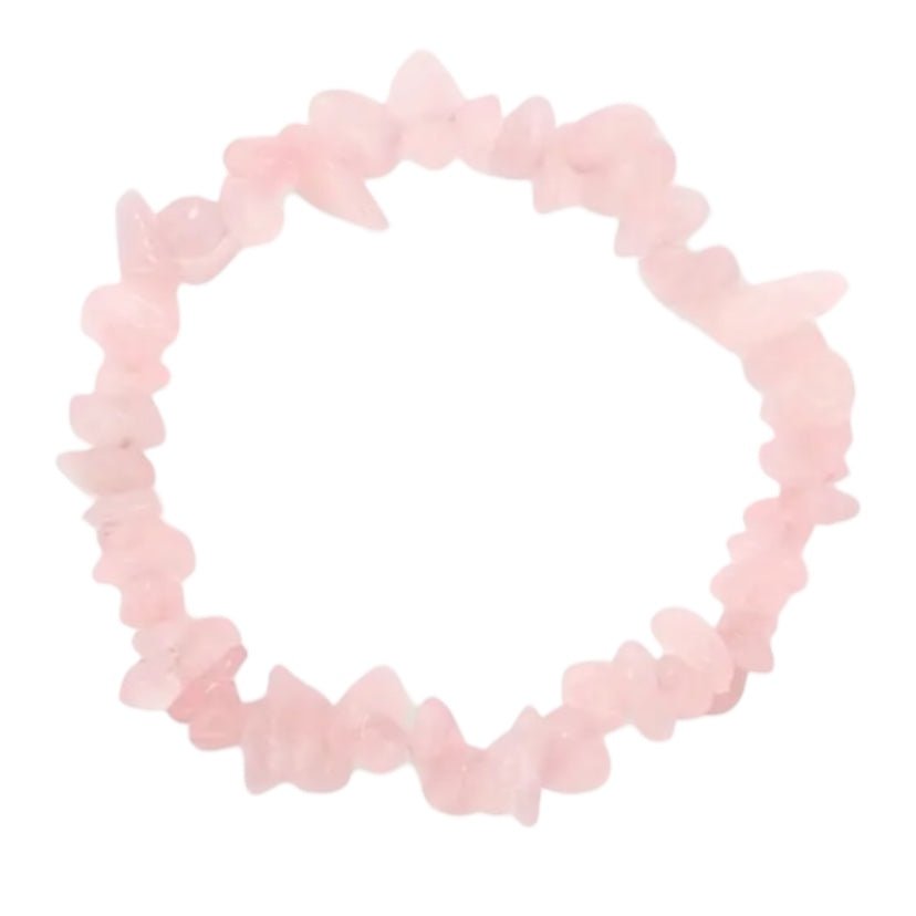 Rosenquarz Splitterarmband - CrystalScents