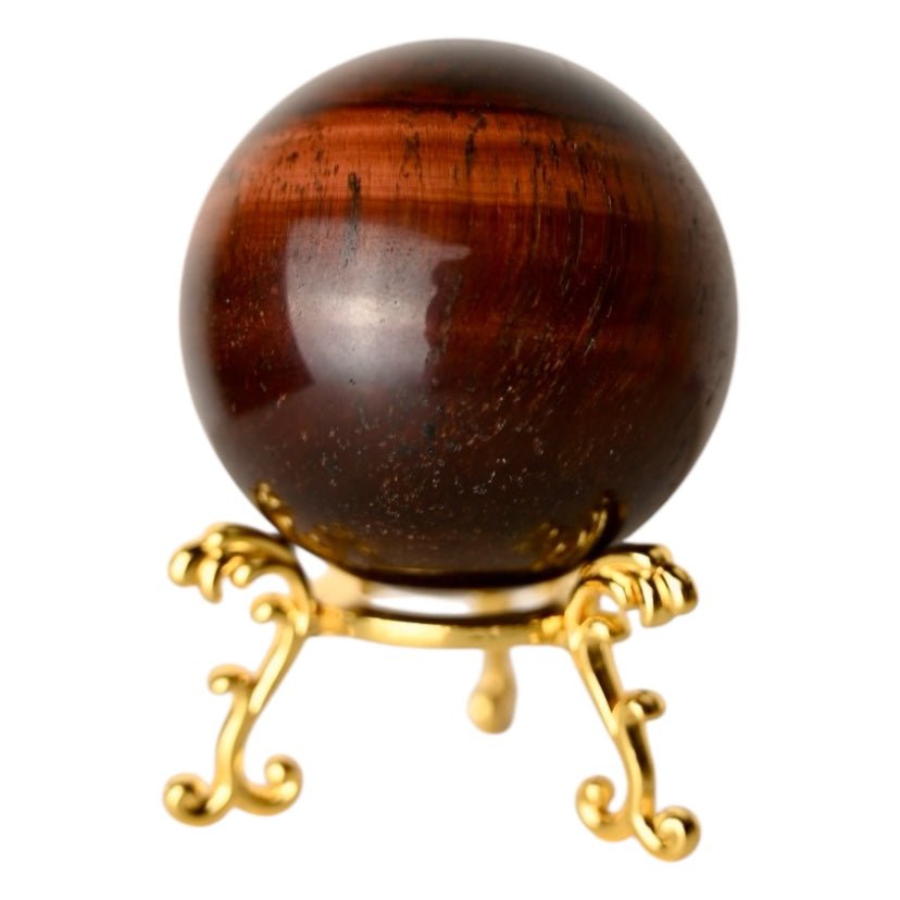 Rote Tigerauge Kugel - CrystalScents