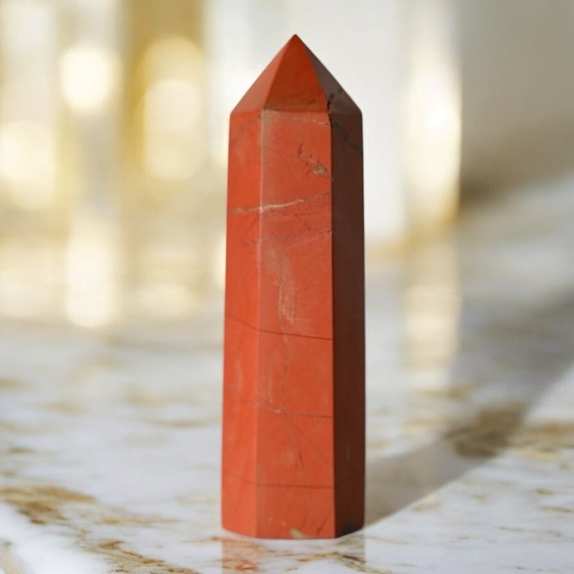 Roter Jaspis Obelisk - CrystalScents