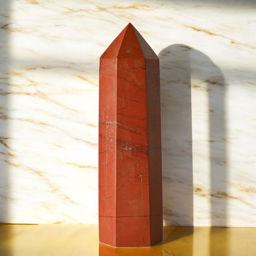 Roter Jaspis Obelisk - CrystalScents